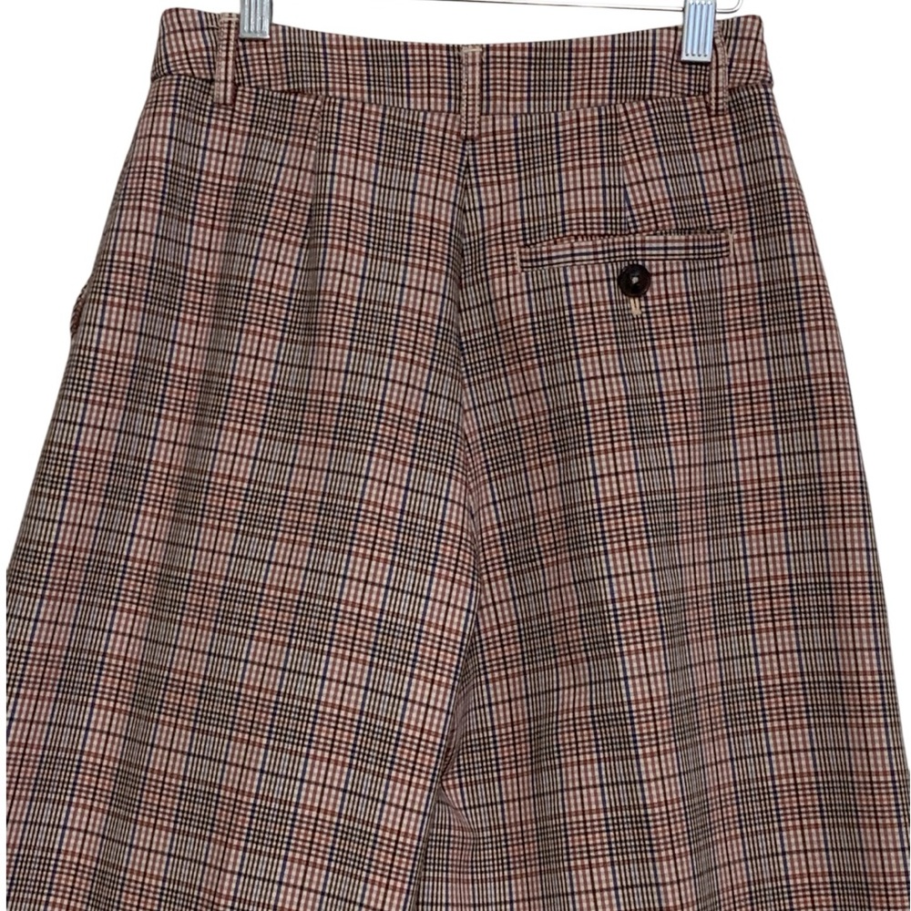 Anthropologie Maeve The Avery Pleated Wide-Leg Trousers: Plaid Edition | Size 0 - Picture 7 of 13